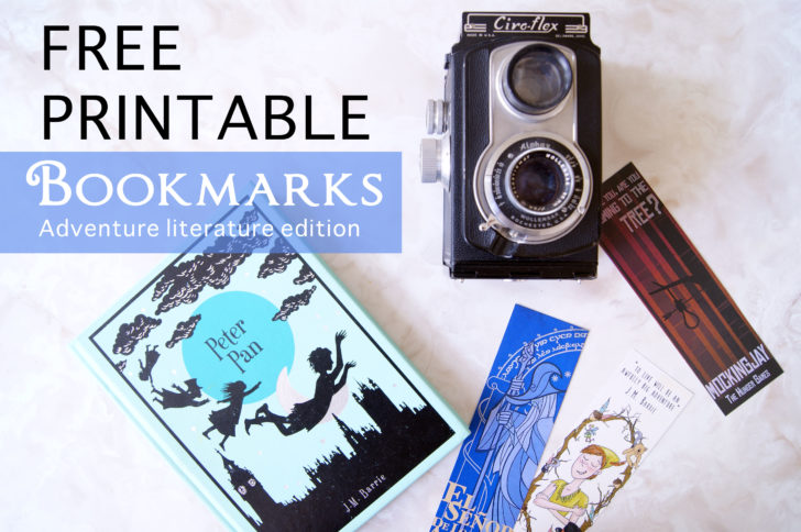 Free printable bookmarks: Adventure Literature Edition